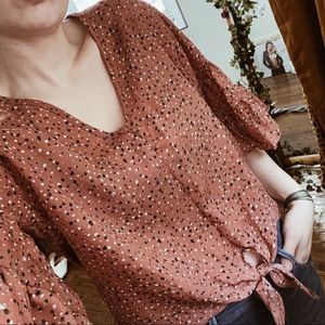 Hummingbird Dotted Blouse